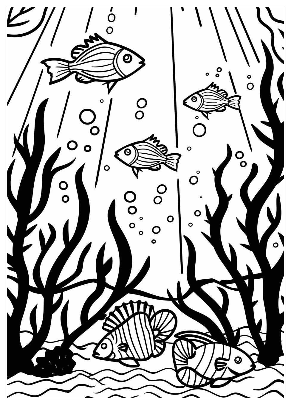 Fish Aquarium Coloring Pages-1