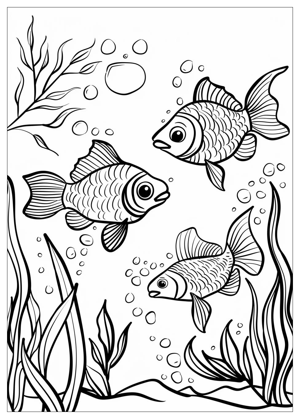 Fish Aquarium Coloring Pages-11