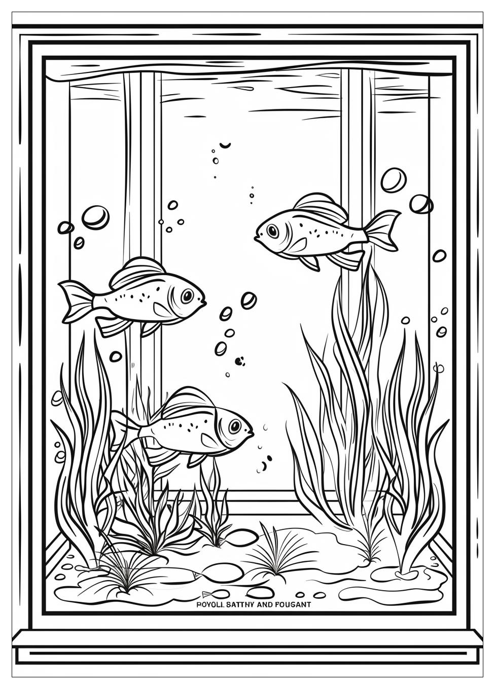 Fish Aquarium Coloring Pages-12