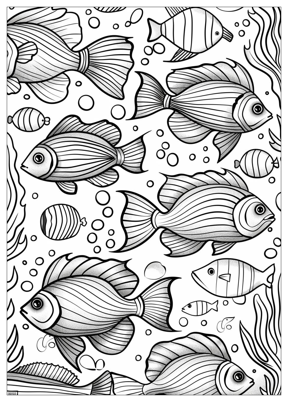 Fish Aquarium Coloring Pages-13