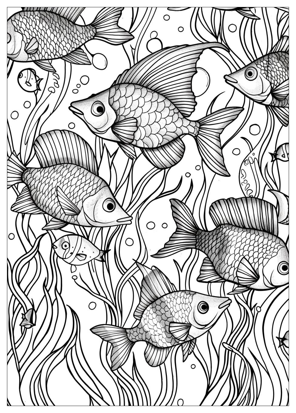 Fish Aquarium Coloring Pages-14