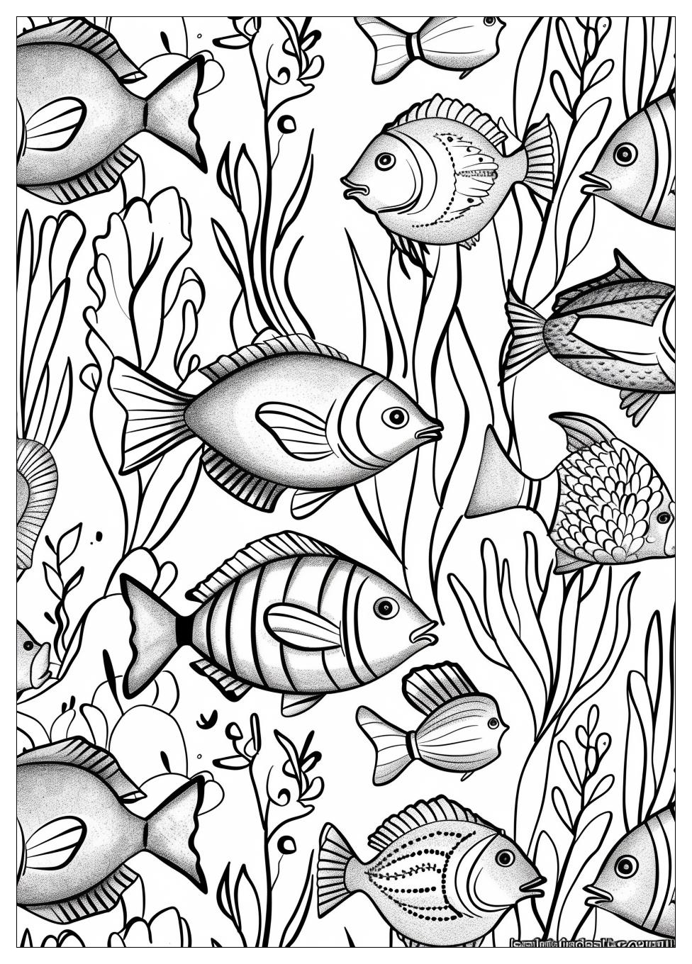 Fish Aquarium Coloring Pages-15