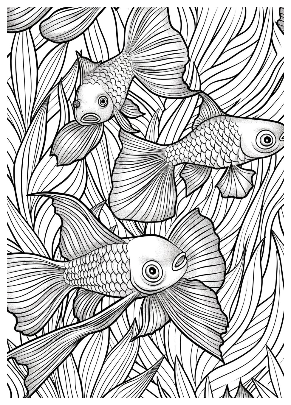 Fish Aquarium Coloring Pages-17