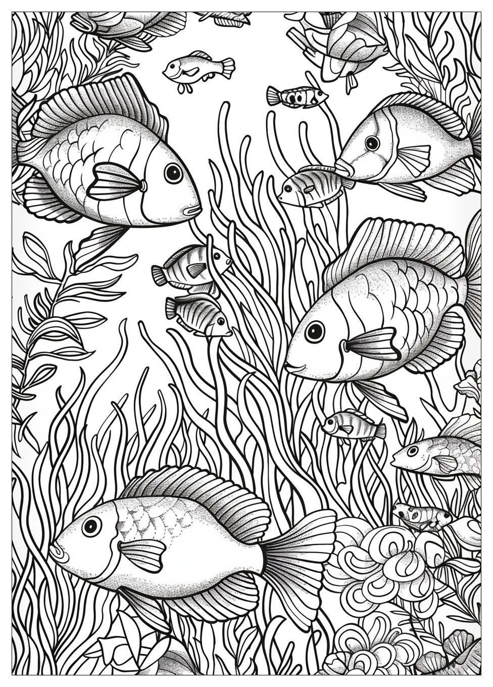 Fish Aquarium Coloring Pages-18