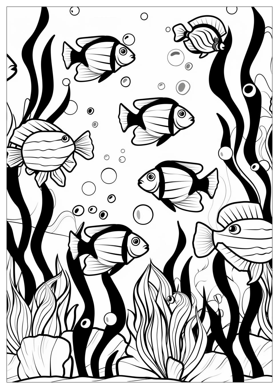 Fish Aquarium Coloring Pages-2