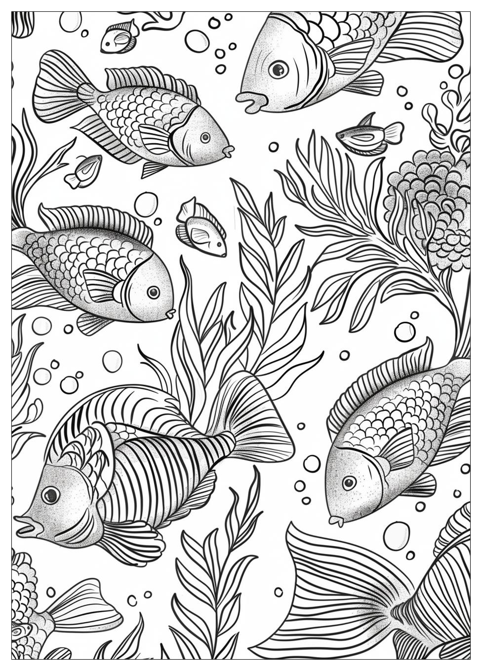 Fish Aquarium Coloring Pages-20