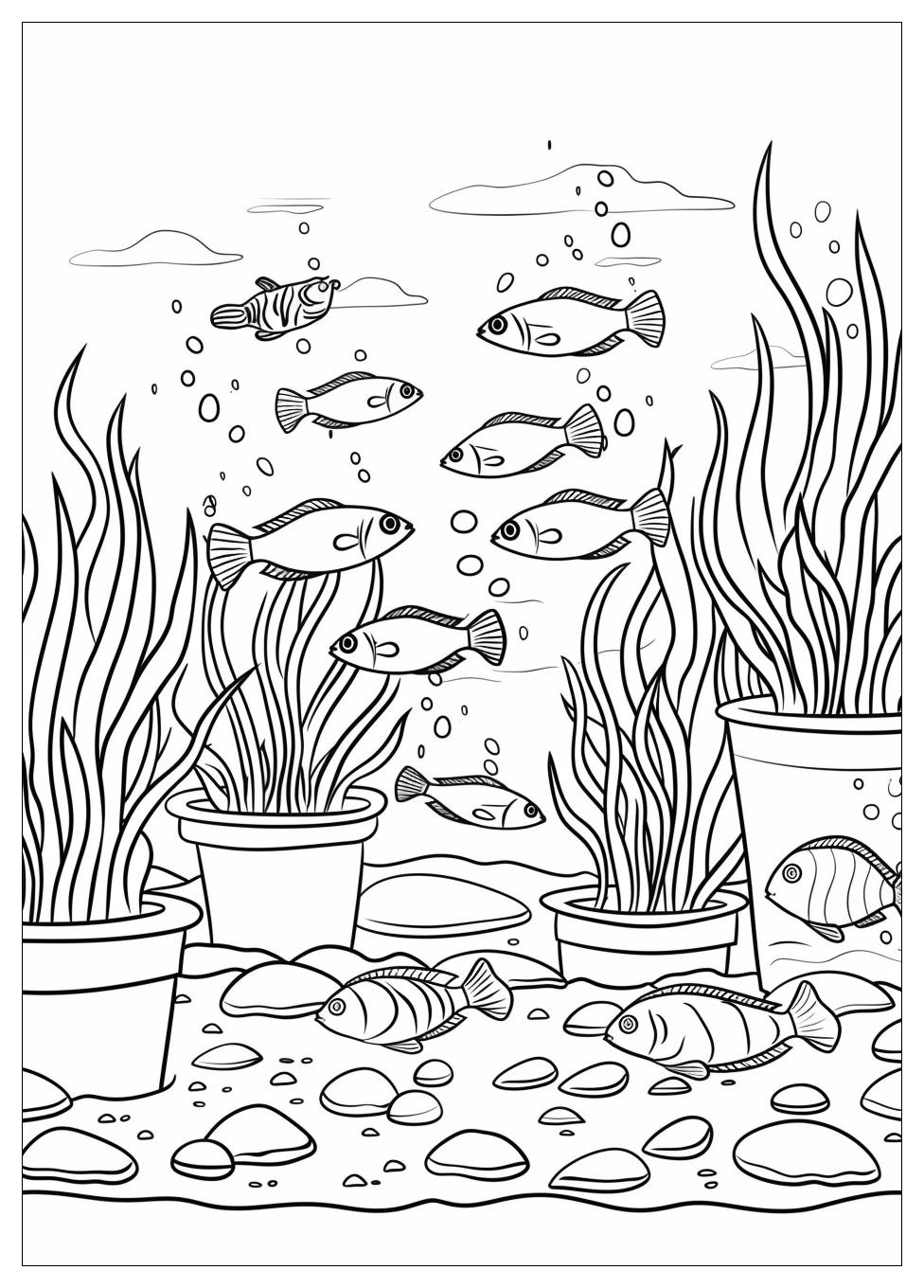 Fish Aquarium Coloring Pages-3