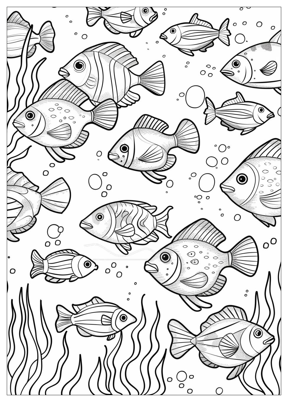 Fish Aquarium Coloring Pages-4