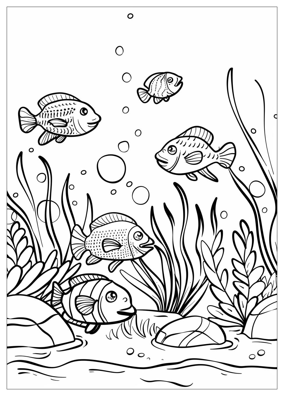 Fish Aquarium Coloring Pages-7