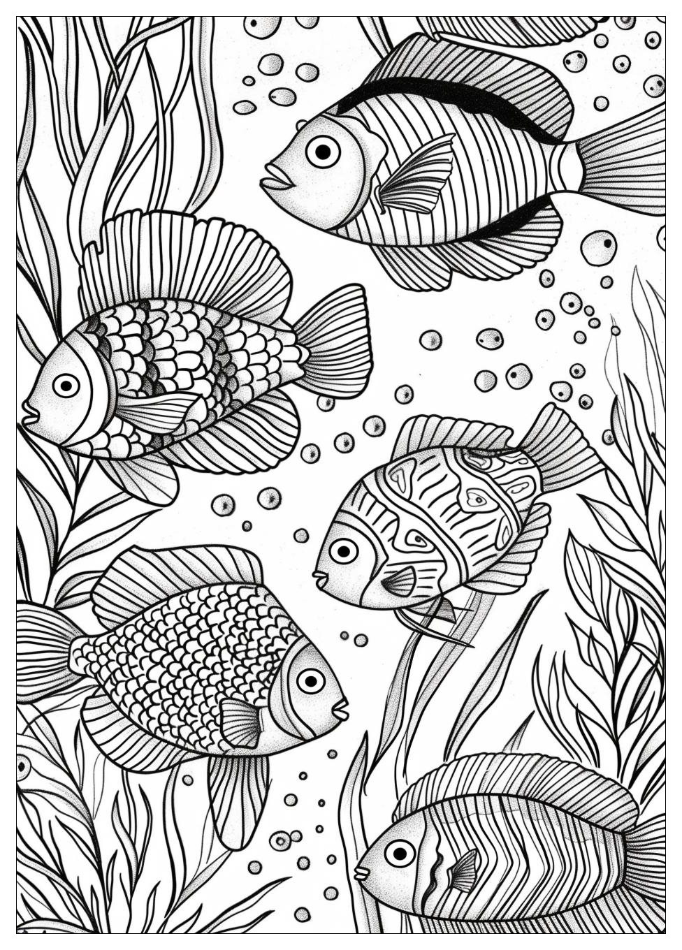 Fish Aquarium Coloring Pages-8