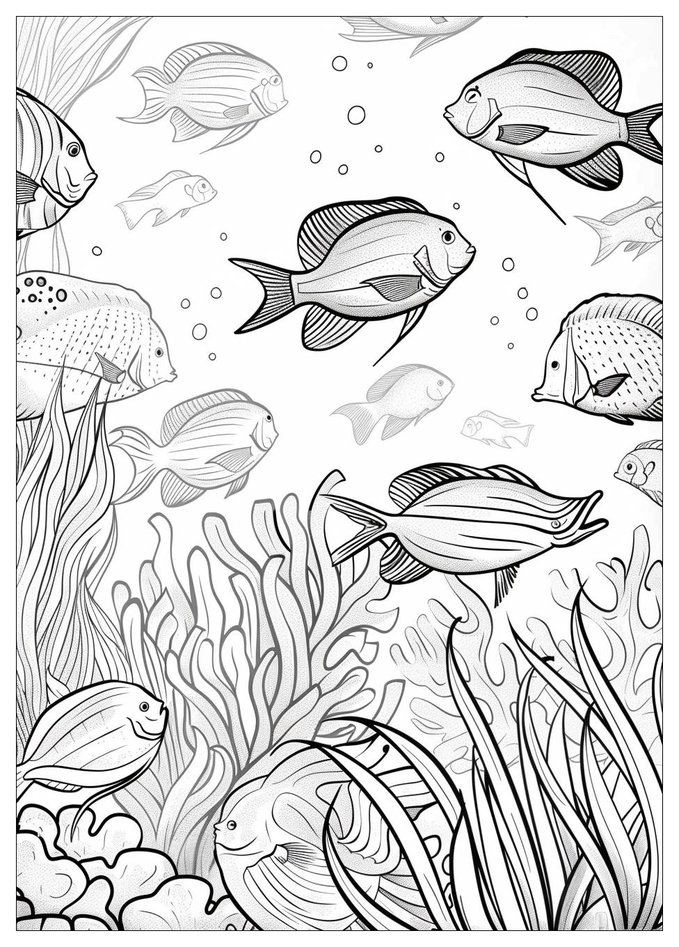 Fish Aquarium Coloring Pages-9