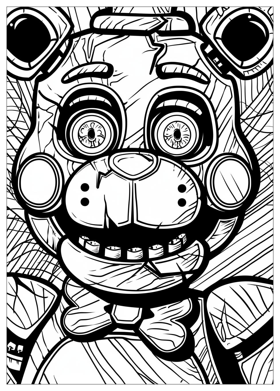 Five Nights At Freddys Coloring Pages-1