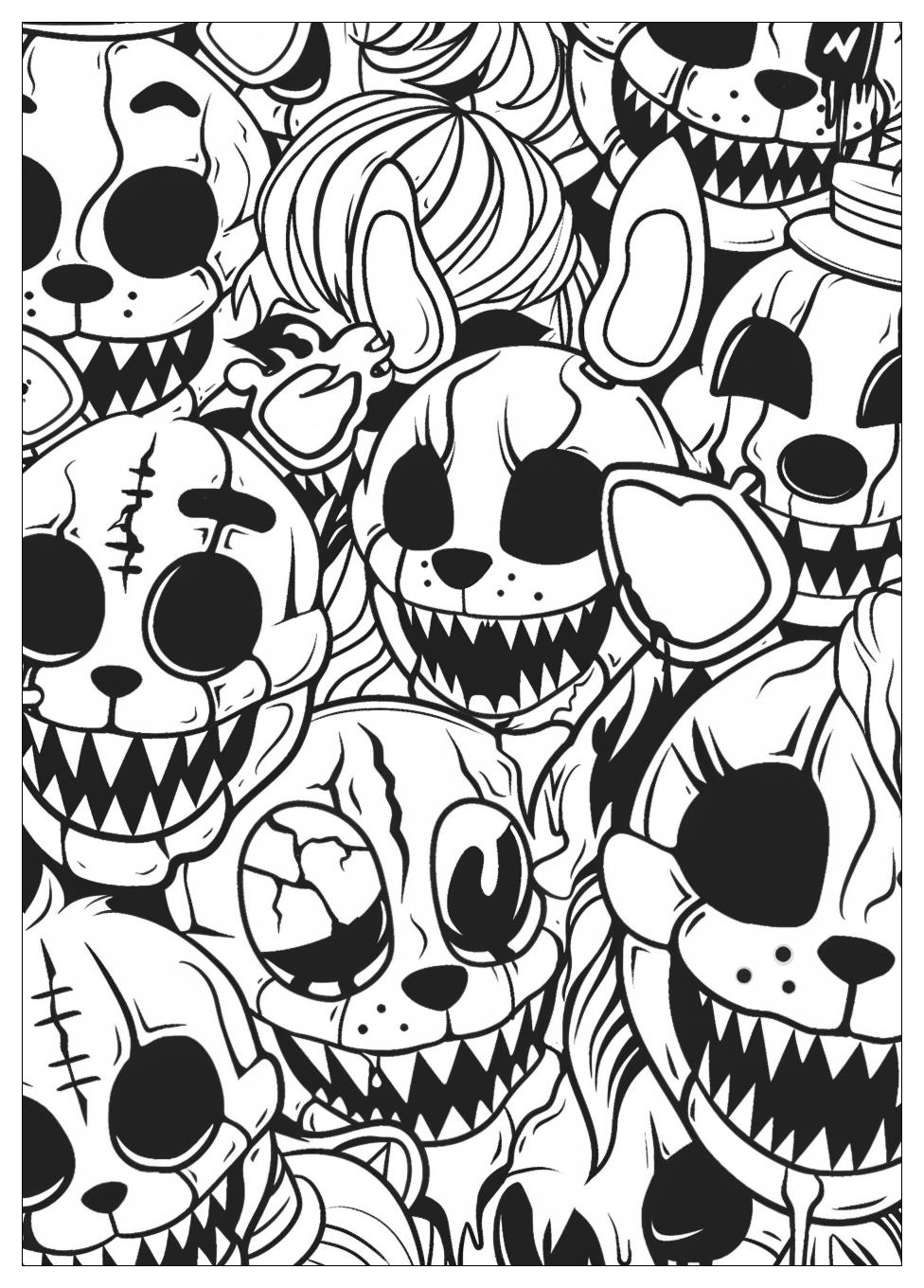 Five Nights At Freddys Coloring Pages-12