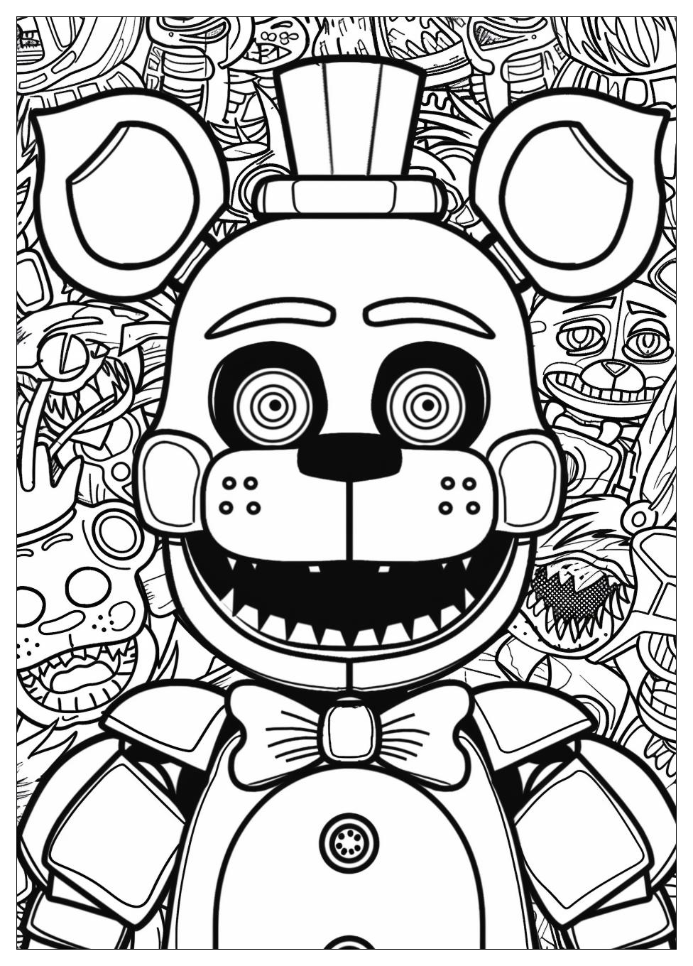 Five Nights At Freddys Coloring Pages-13