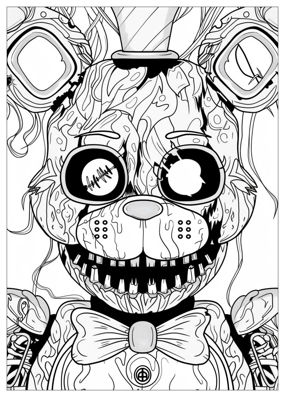 Five Nights At Freddys Coloring Pages-14