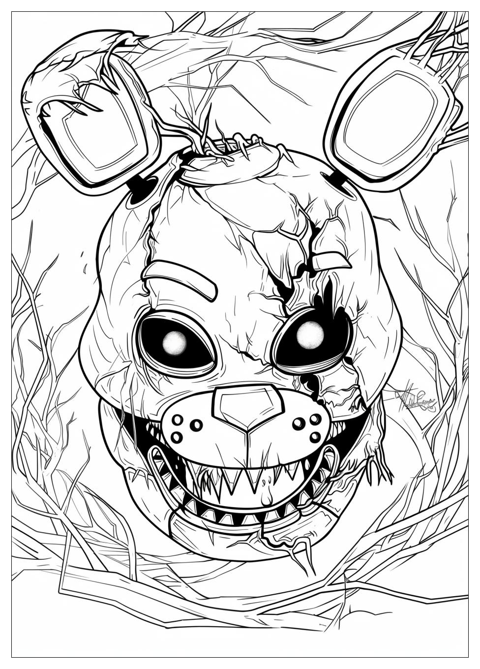 Five Nights At Freddys Coloring Pages-18