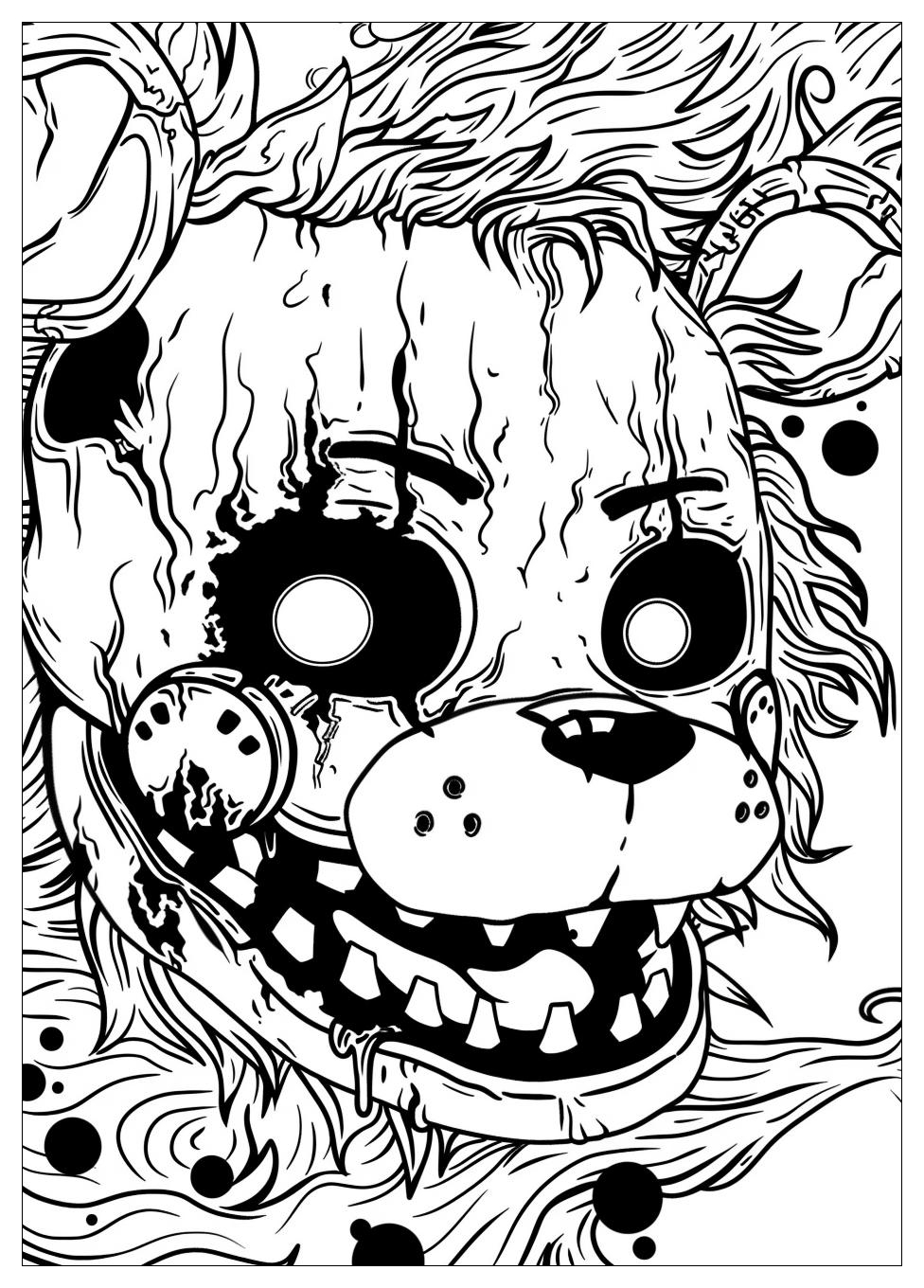 Five Nights At Freddys Coloring Pages-20