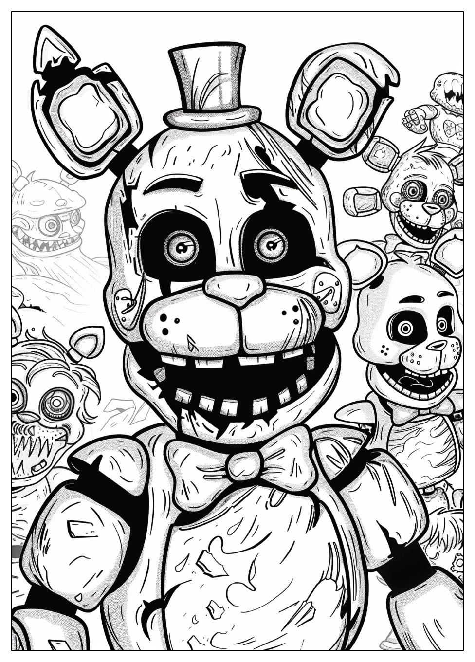 Five Nights At Freddys Coloring Pages-4