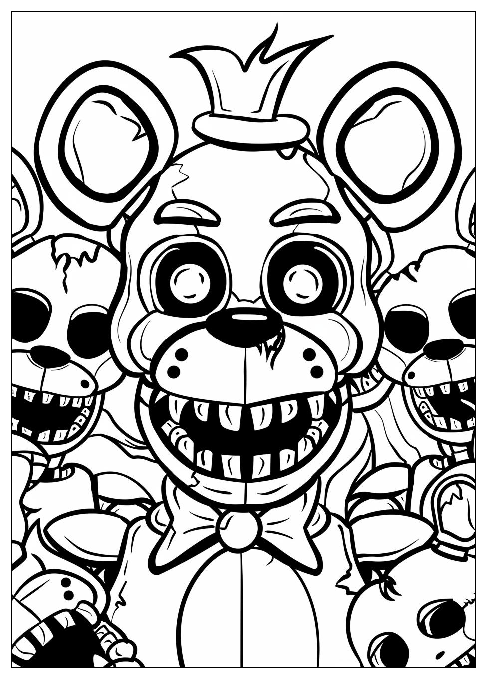 Five Nights At Freddys Coloring Pages-8