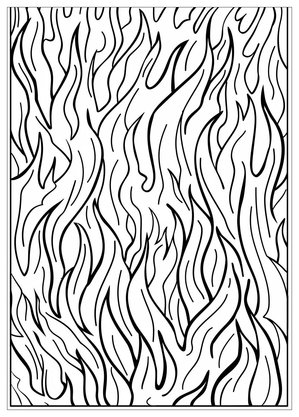 Flame Coloring Pages-2