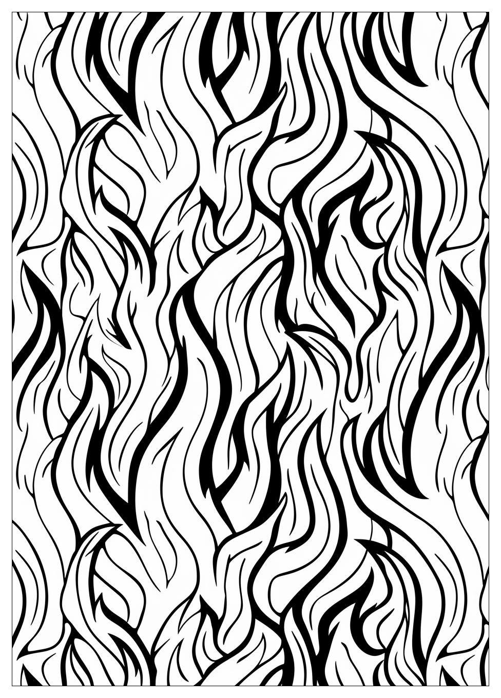 Flame Coloring Pages-3