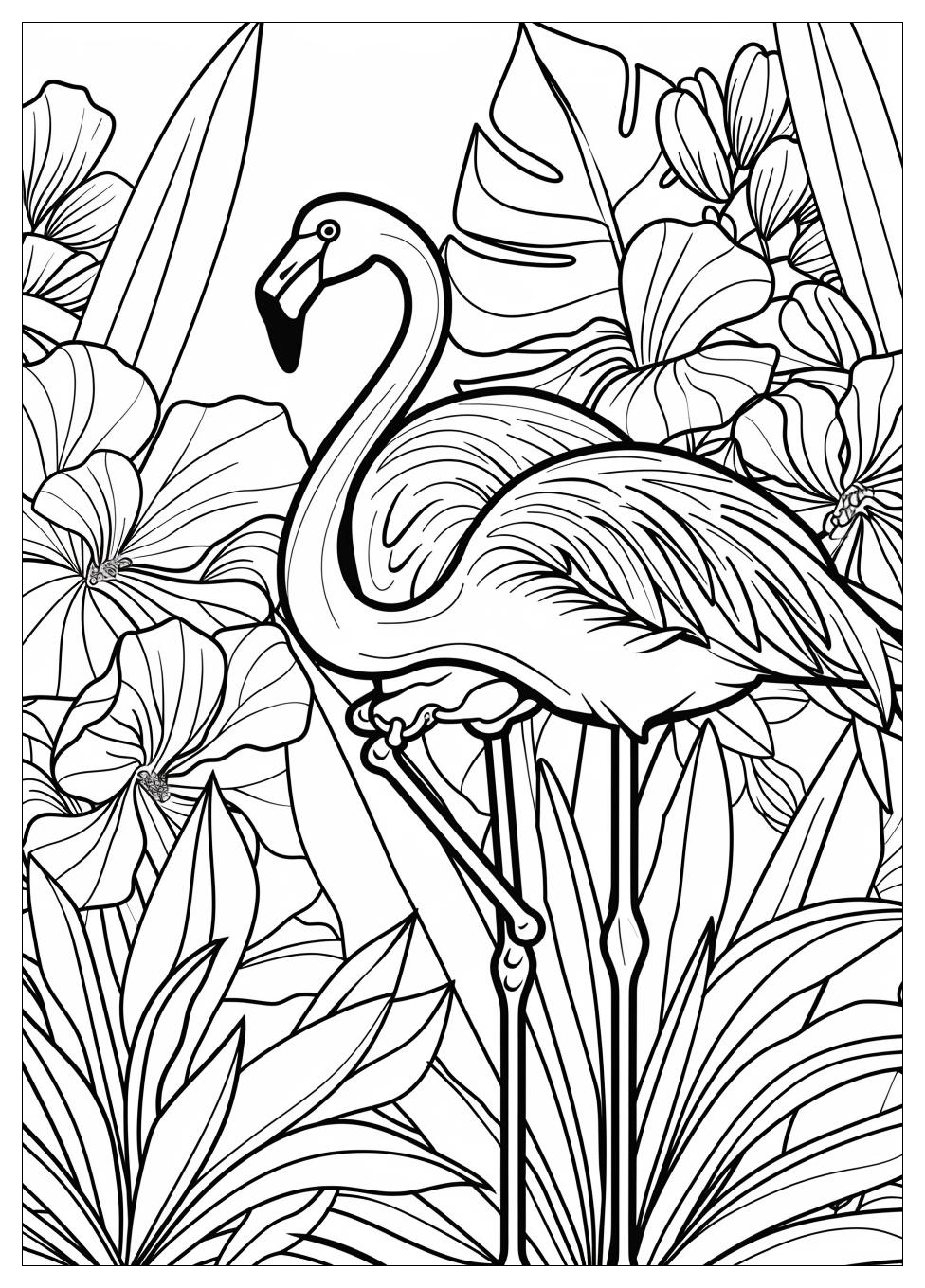 Flamingo Coloring Pages-10