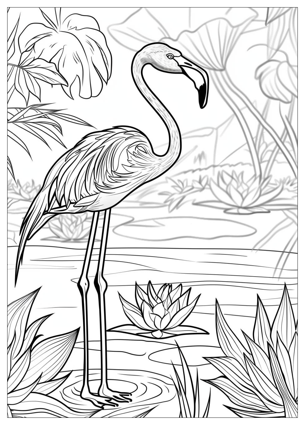 Flamingo Coloring Pages-11