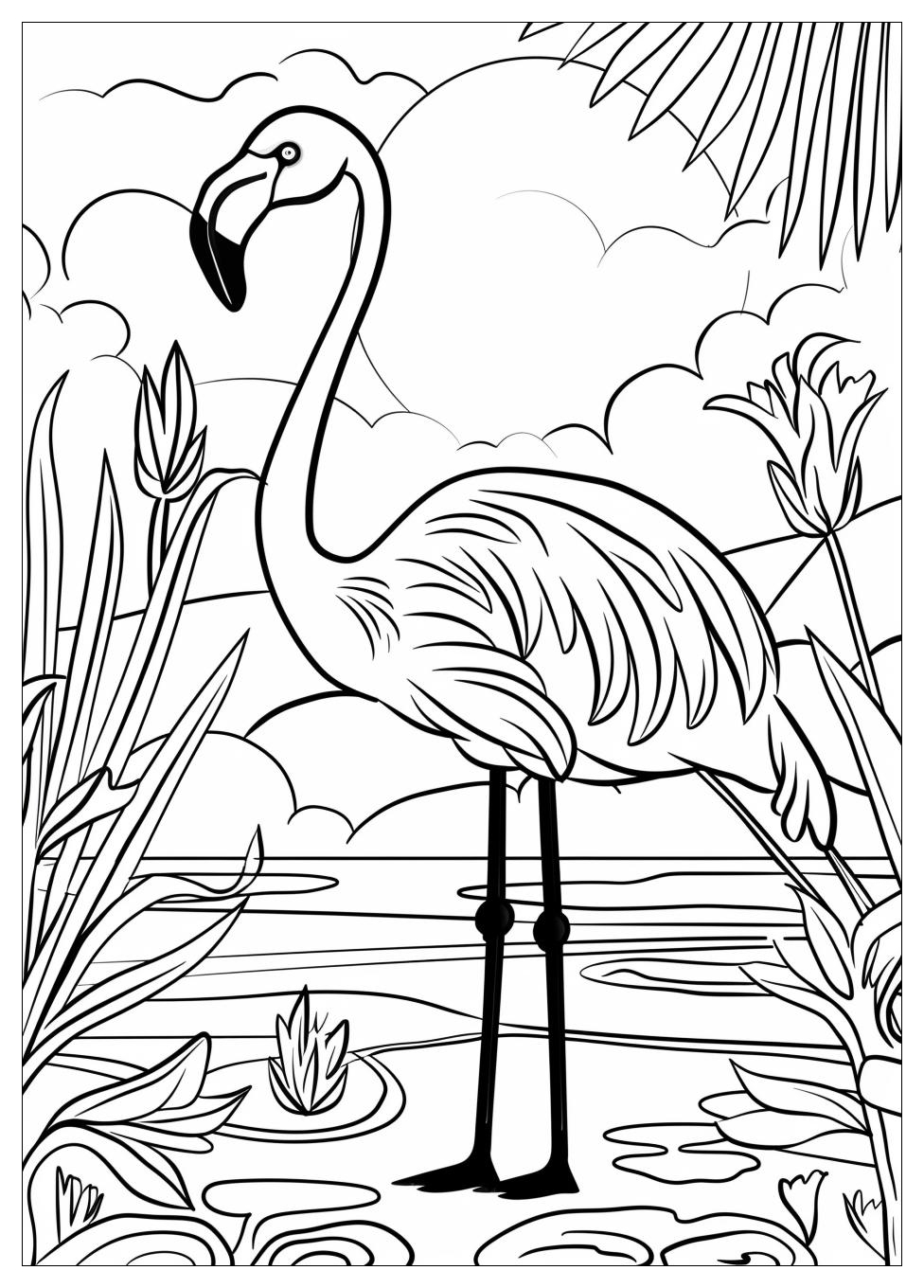 Flamingo Coloring Pages-2