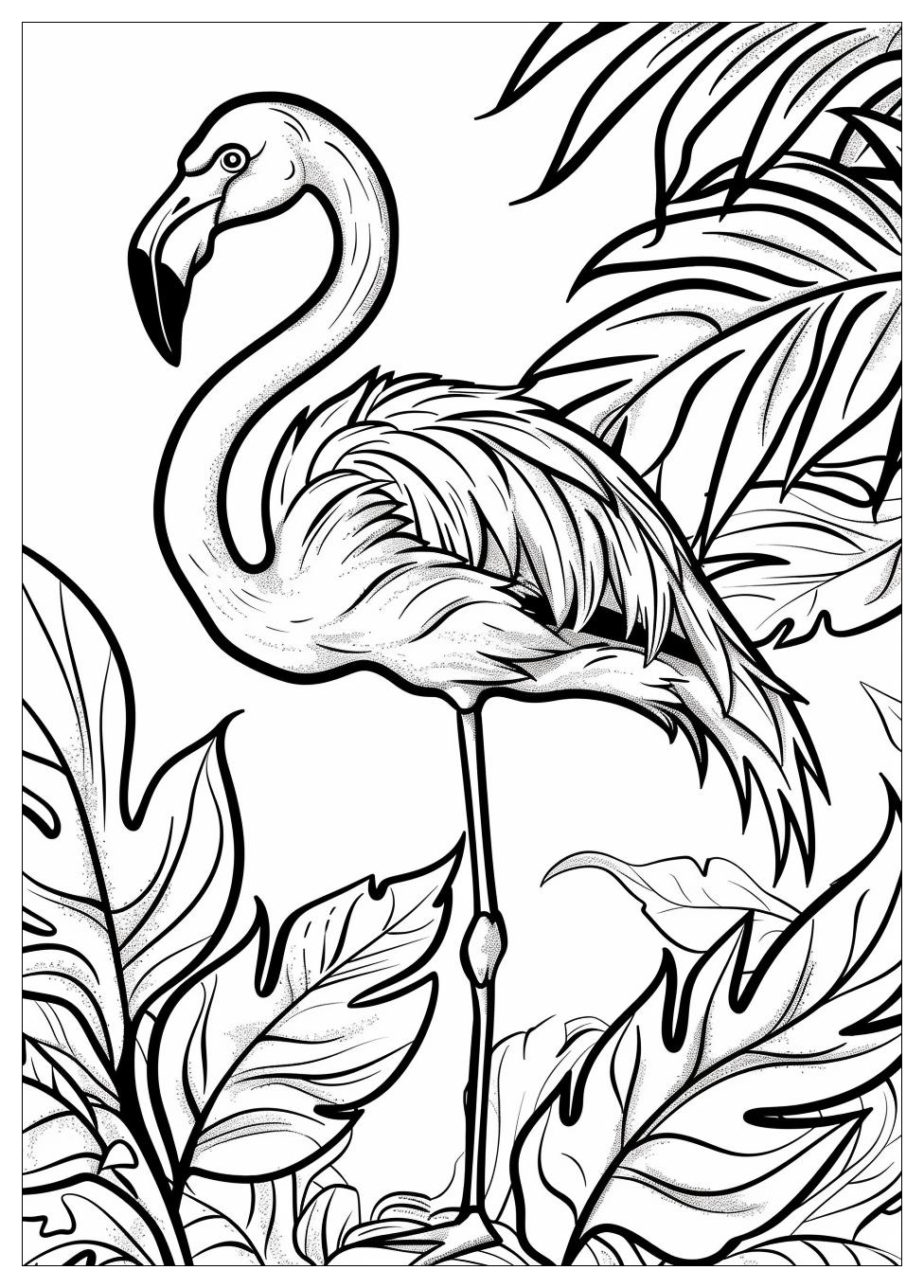 Flamingo Coloring Pages-9