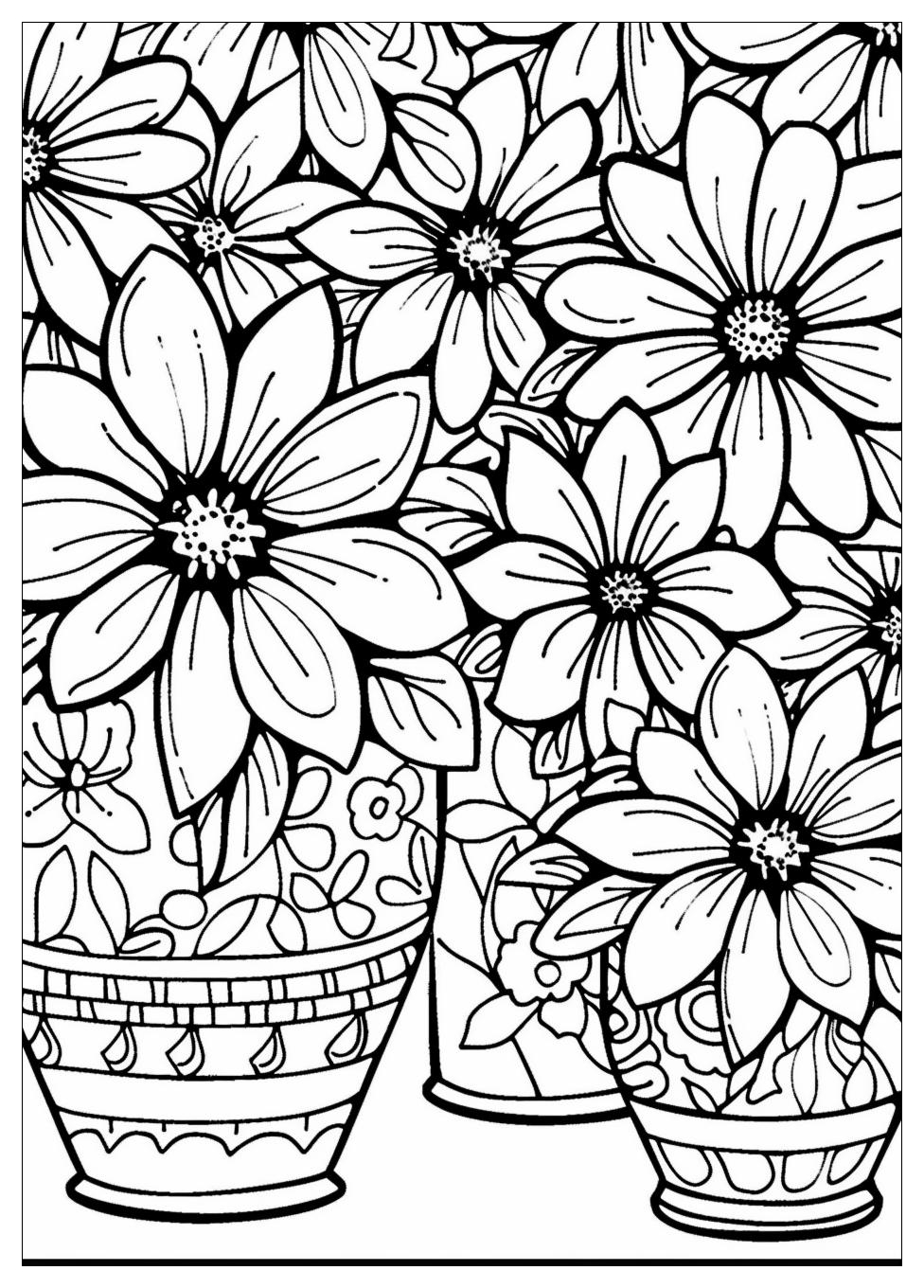 Flower Pot Coloring Pages-10