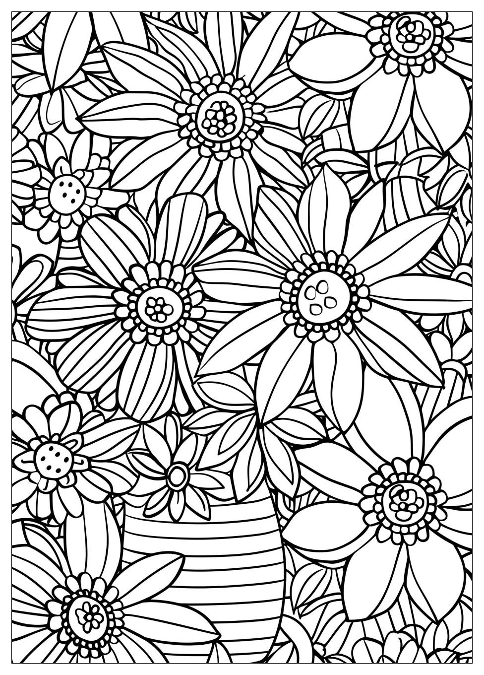 Flower Pot Coloring Pages-11