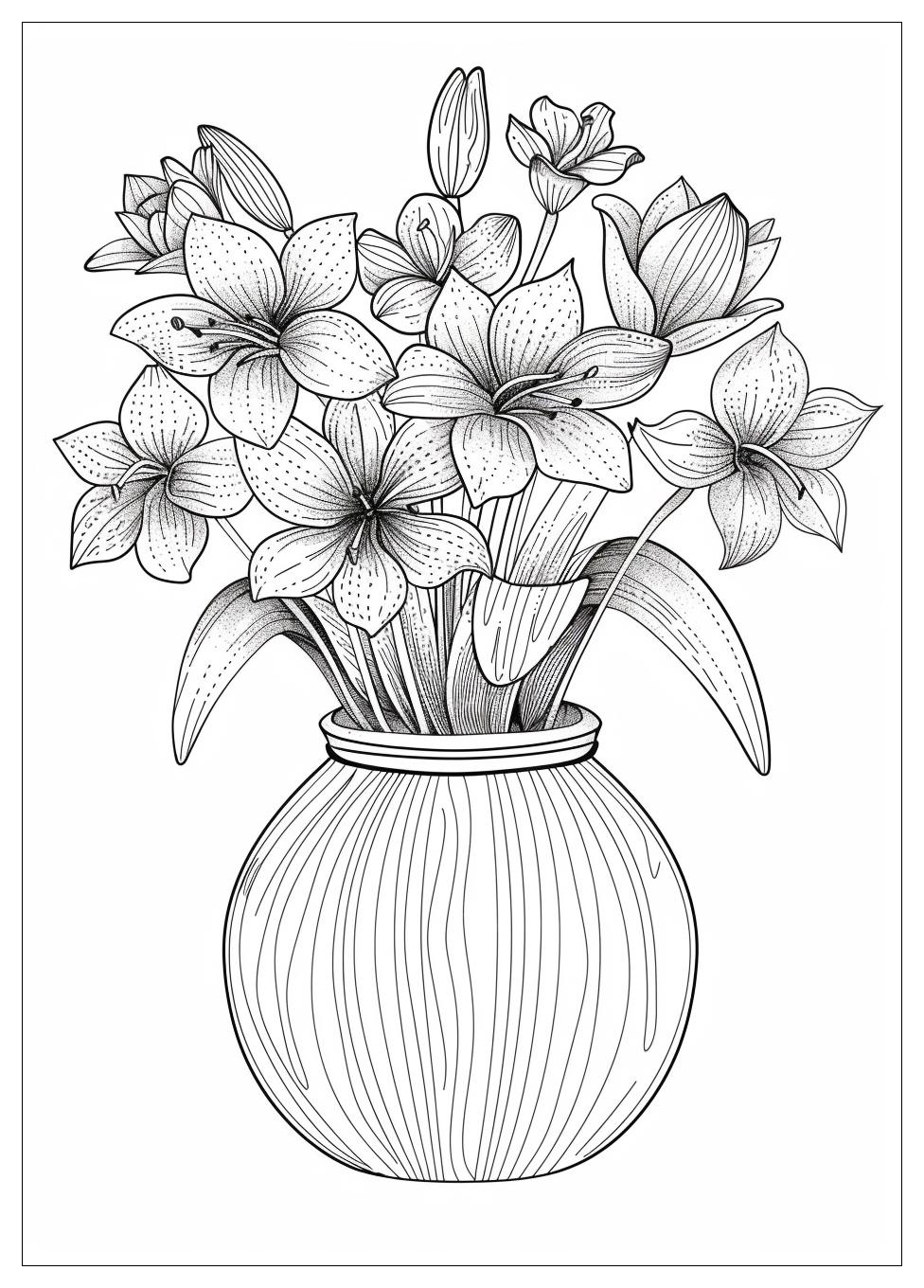 Flower Pot Coloring Pages-14