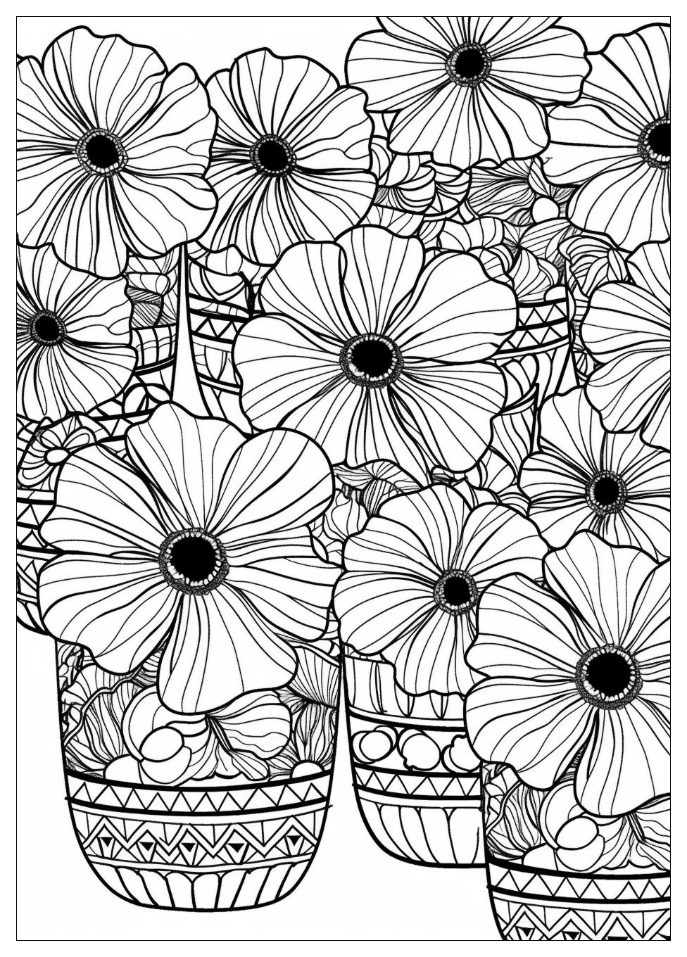 Flower Pot Coloring Pages-15