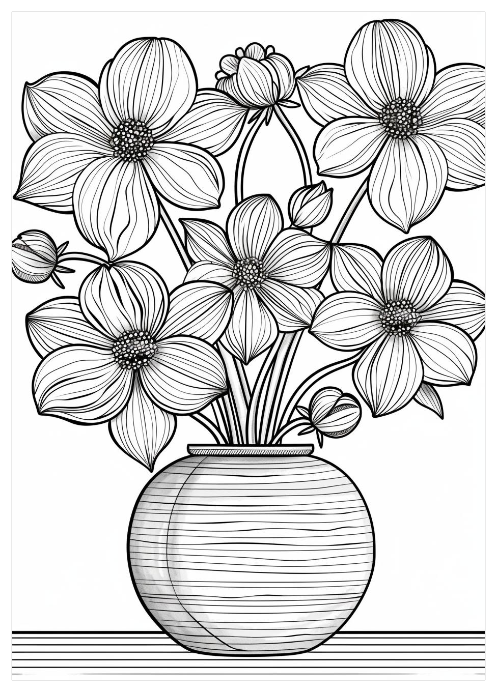 Flower Pot Coloring Pages-16