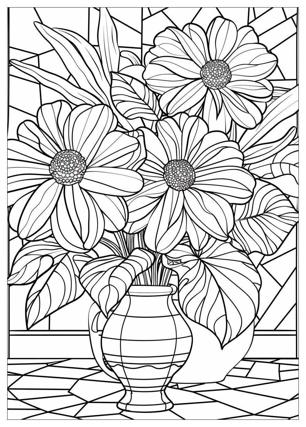 Flower Pot Coloring Pages-18