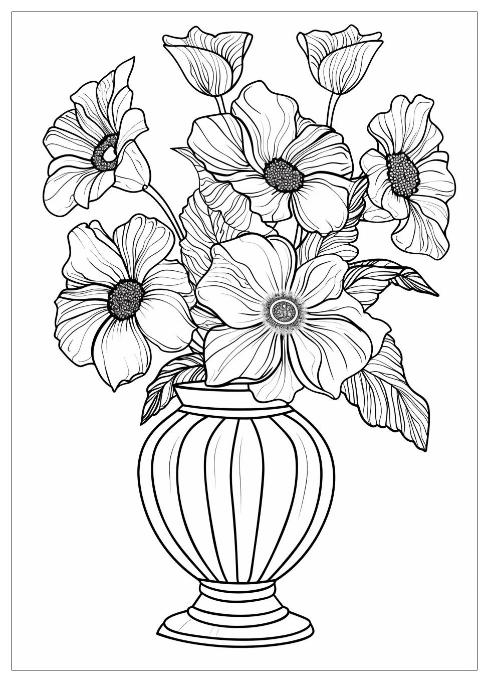 Flower Pot Coloring Pages-20