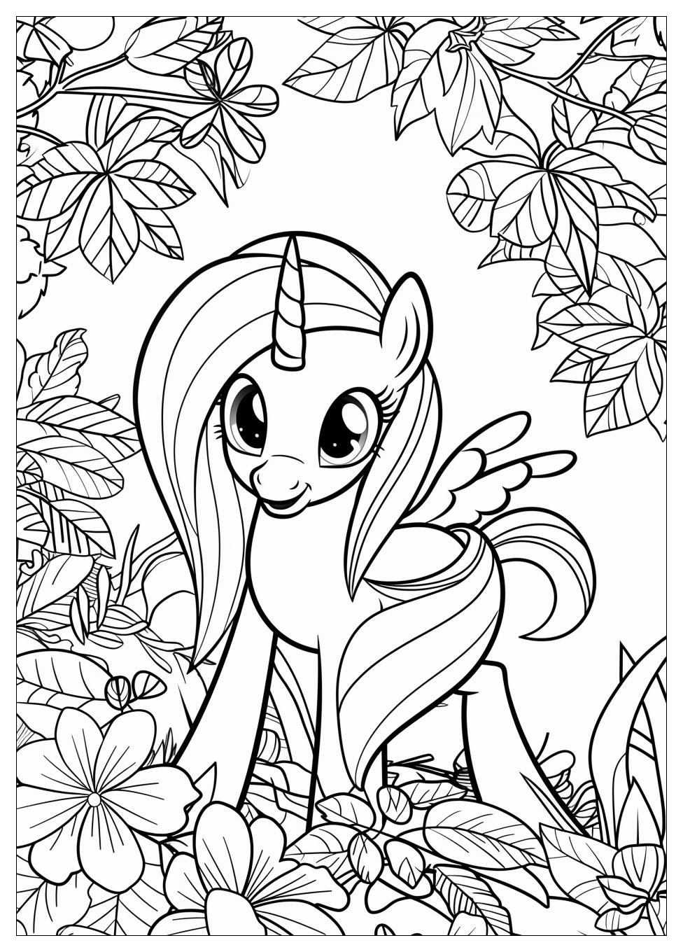 Fluttershy Coloring Pages-1