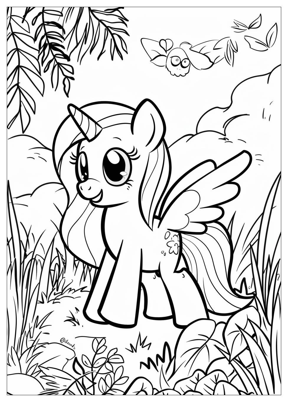 Fluttershy Coloring Pages-10