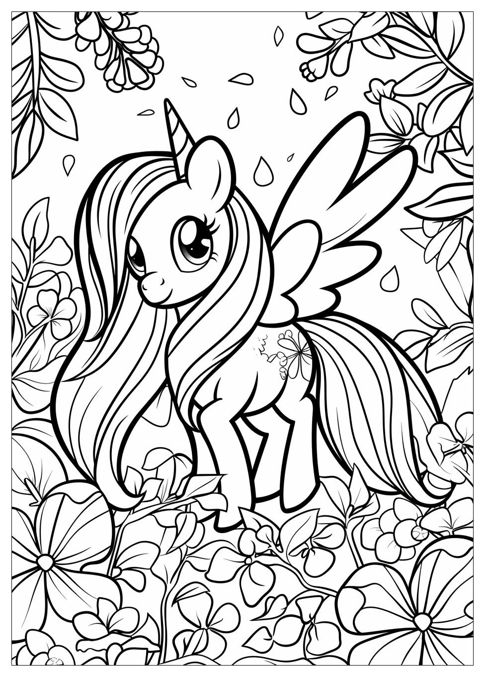 Fluttershy Coloring Pages-13