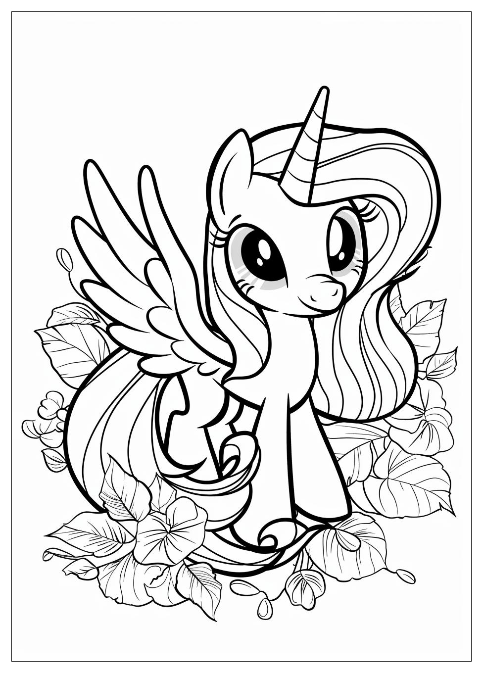 Fluttershy Coloring Pages-20