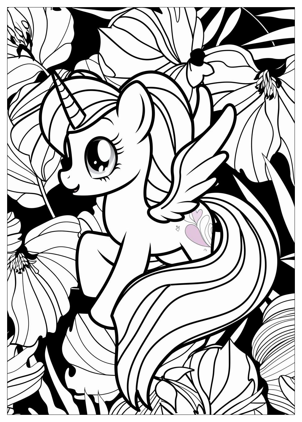 Fluttershy Coloring Pages-3