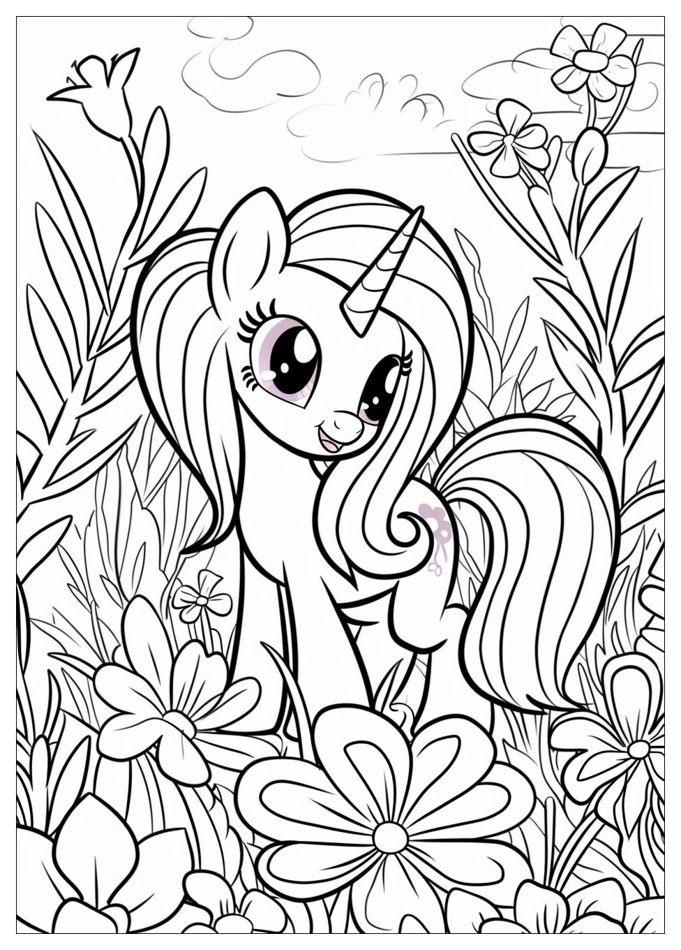 Fluttershy Coloring Pages-4