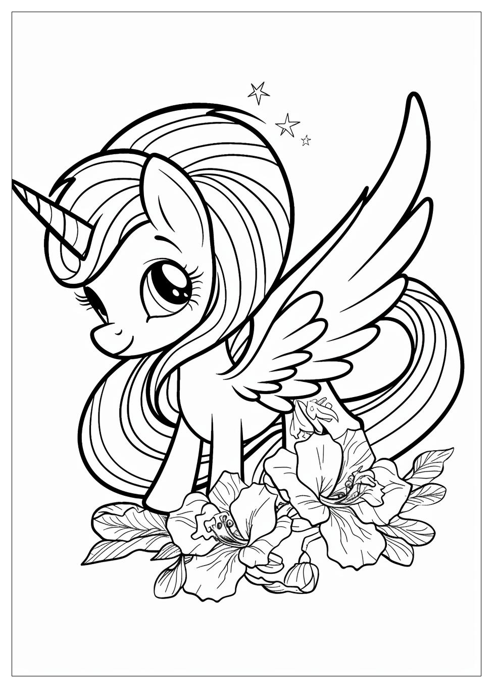 Fluttershy Coloring Pages-6