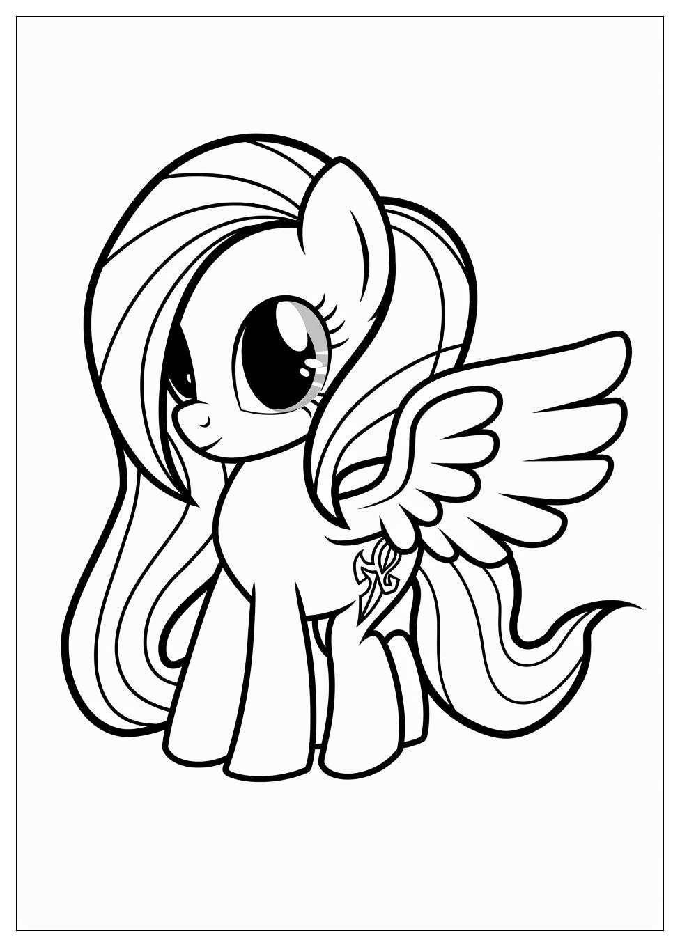 Fluttershy Coloring Pages-7