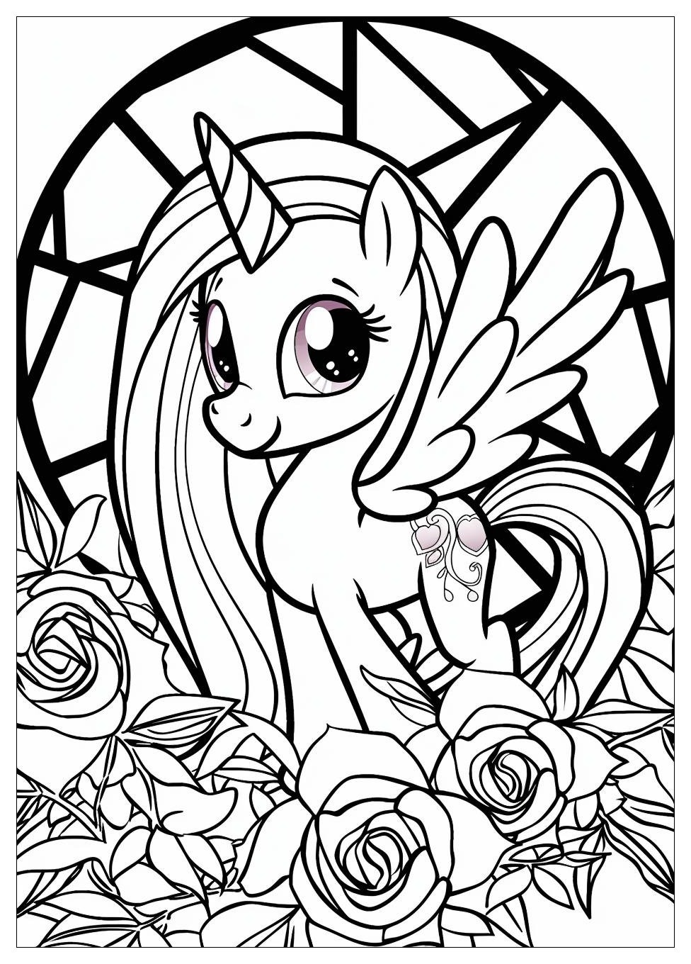 Fluttershy Coloring Pages-9