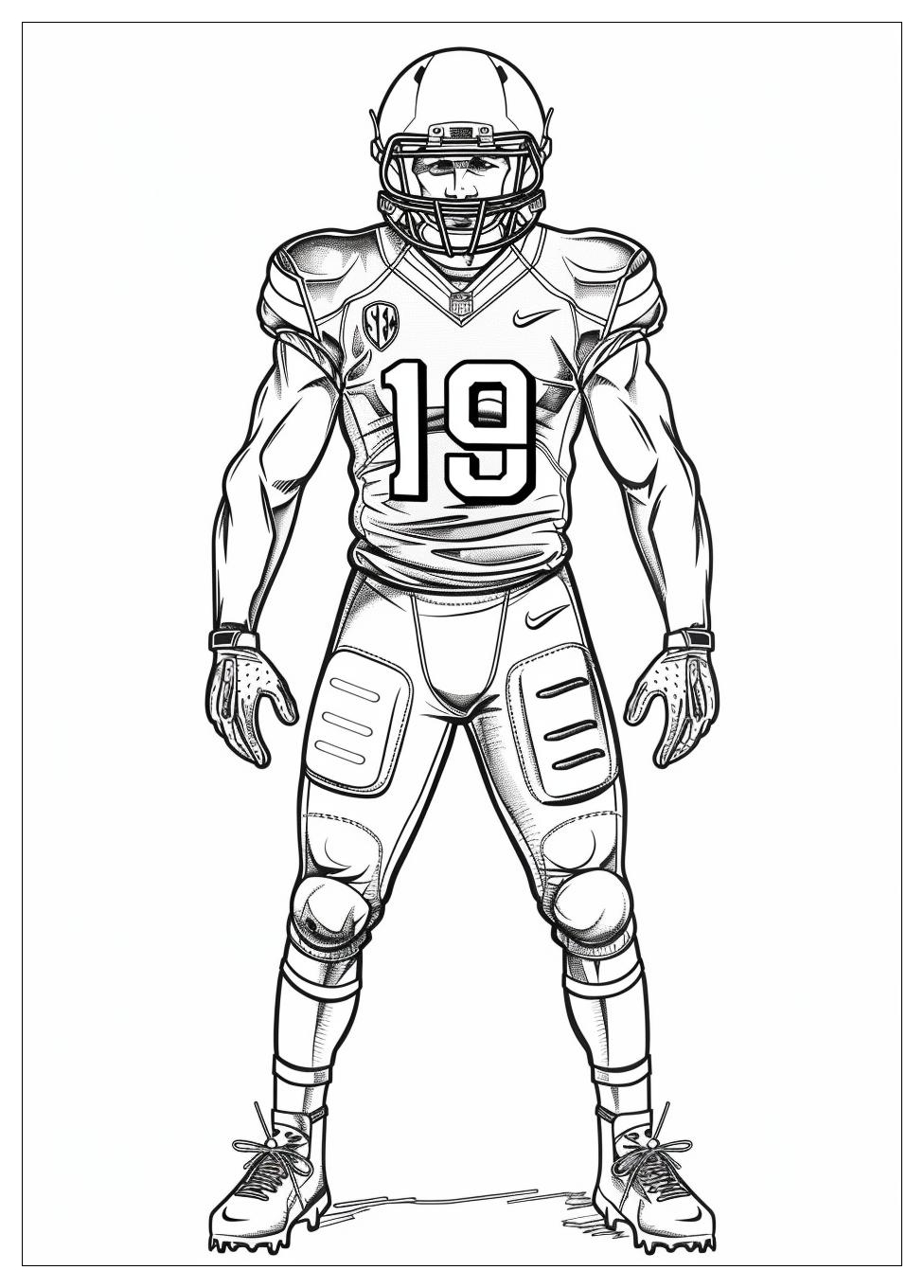 Football Player Coloring Pages-18