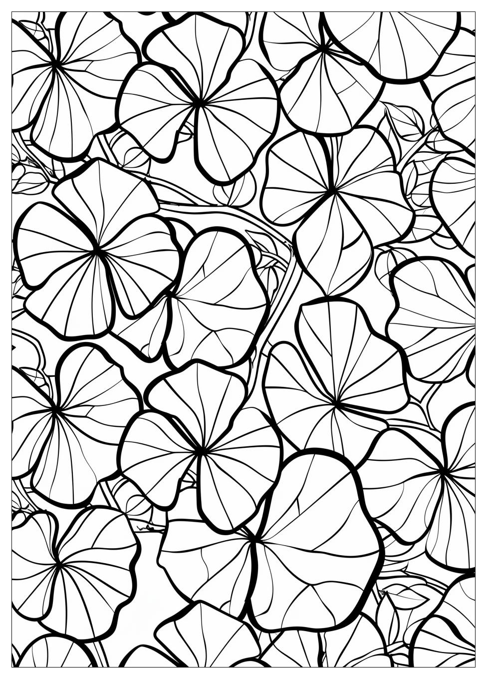 Four Leaf Clover Coloring Pages-10