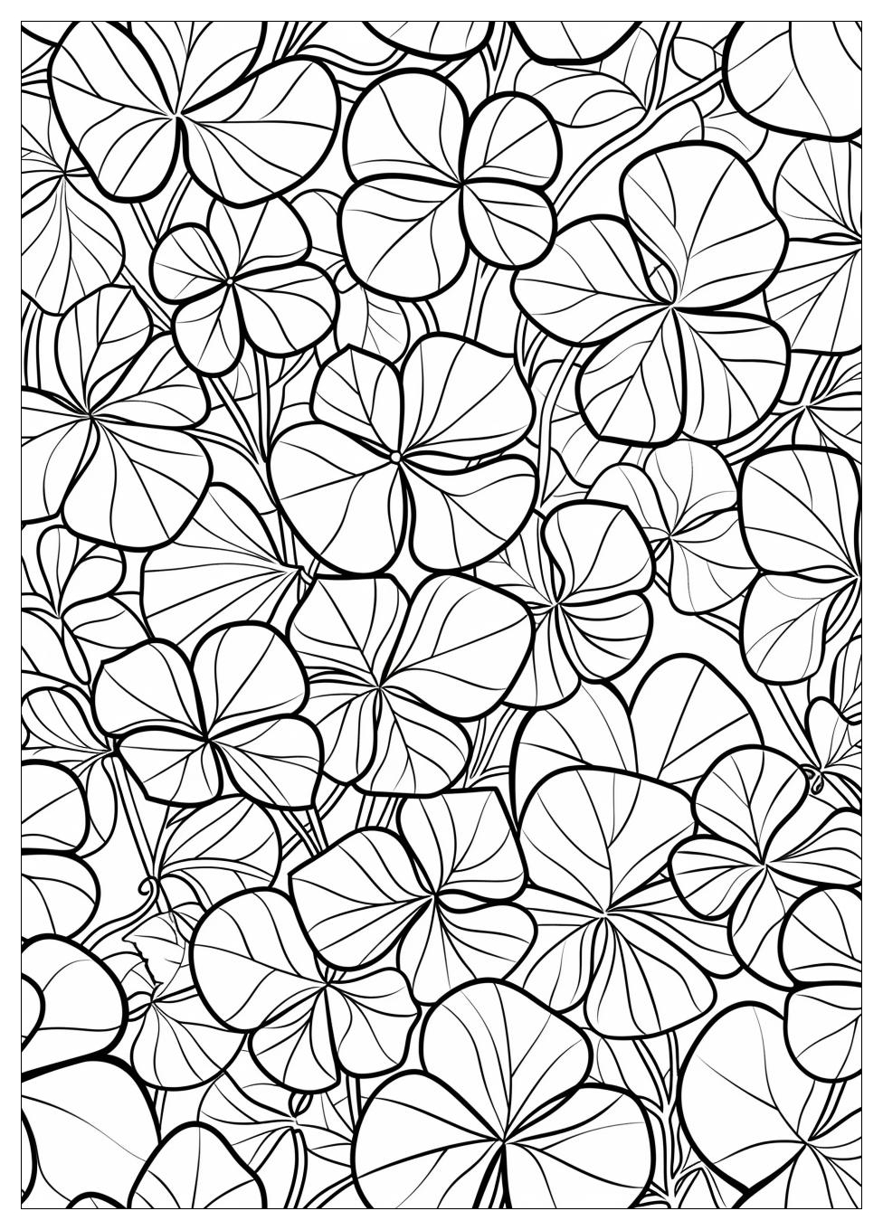 Four Leaf Clover Coloring Pages-15