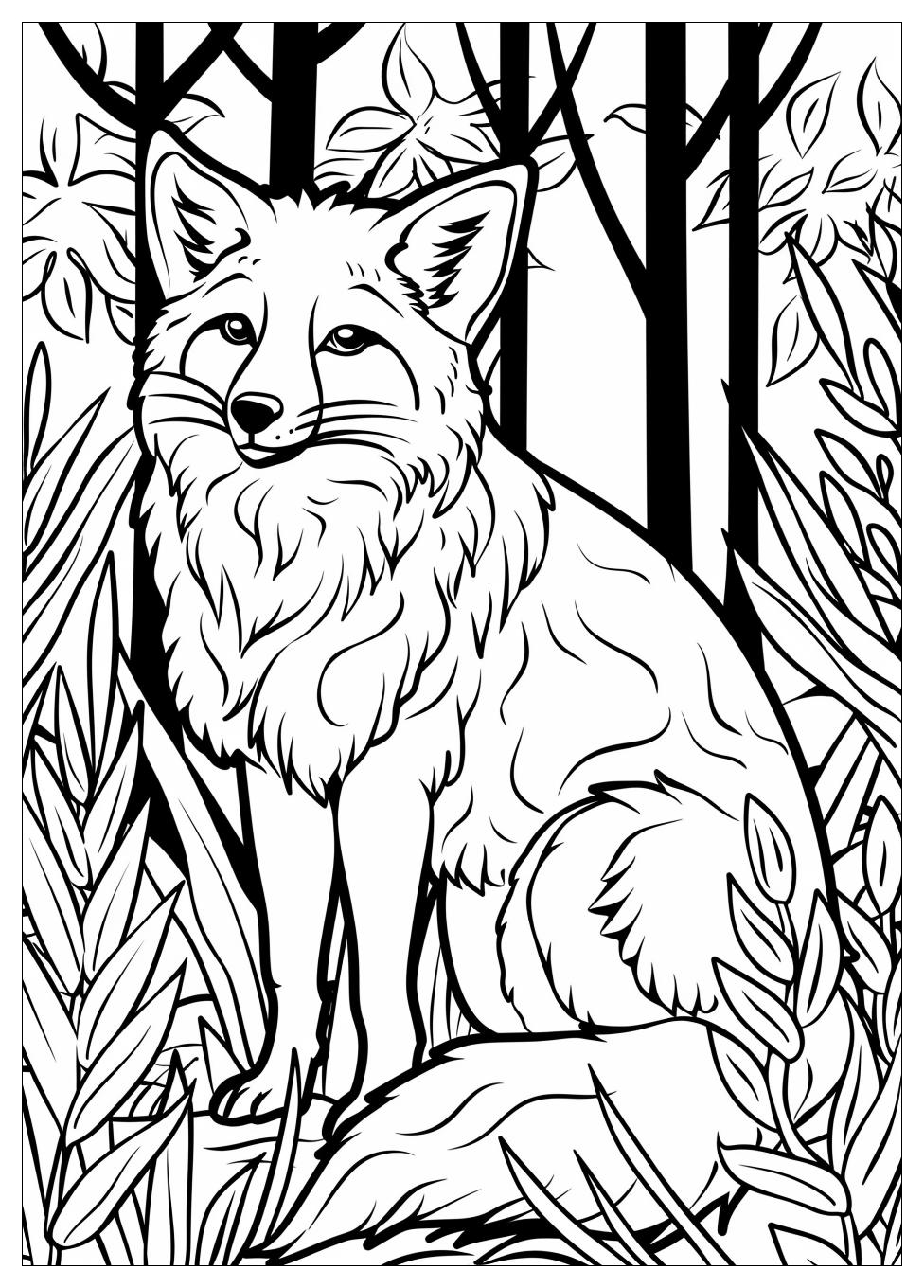 Fox And Hound Coloring Pages-10