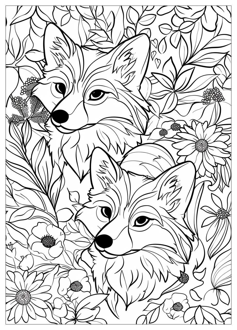 Fox And Hound Coloring Pages-11